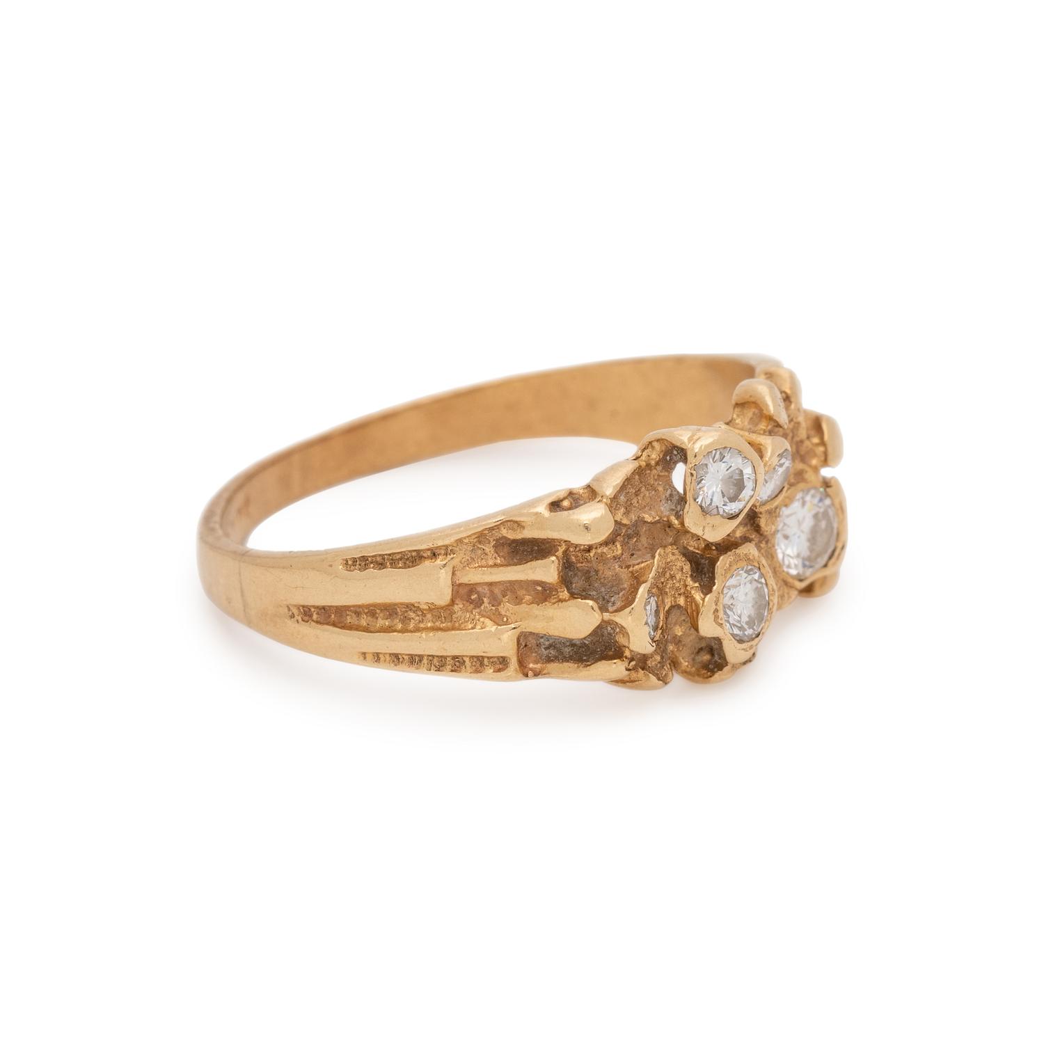 COLLECTION OF YELLOW GOLD AND DIAMOND RINGS