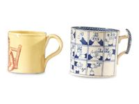 Two Staffordshire Children's Transfer-Decorated Mugs