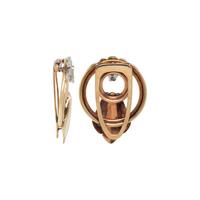 RETRO, BICOLOR GOLD, PLATINUM AND DIAMOND DRESS CLIPS