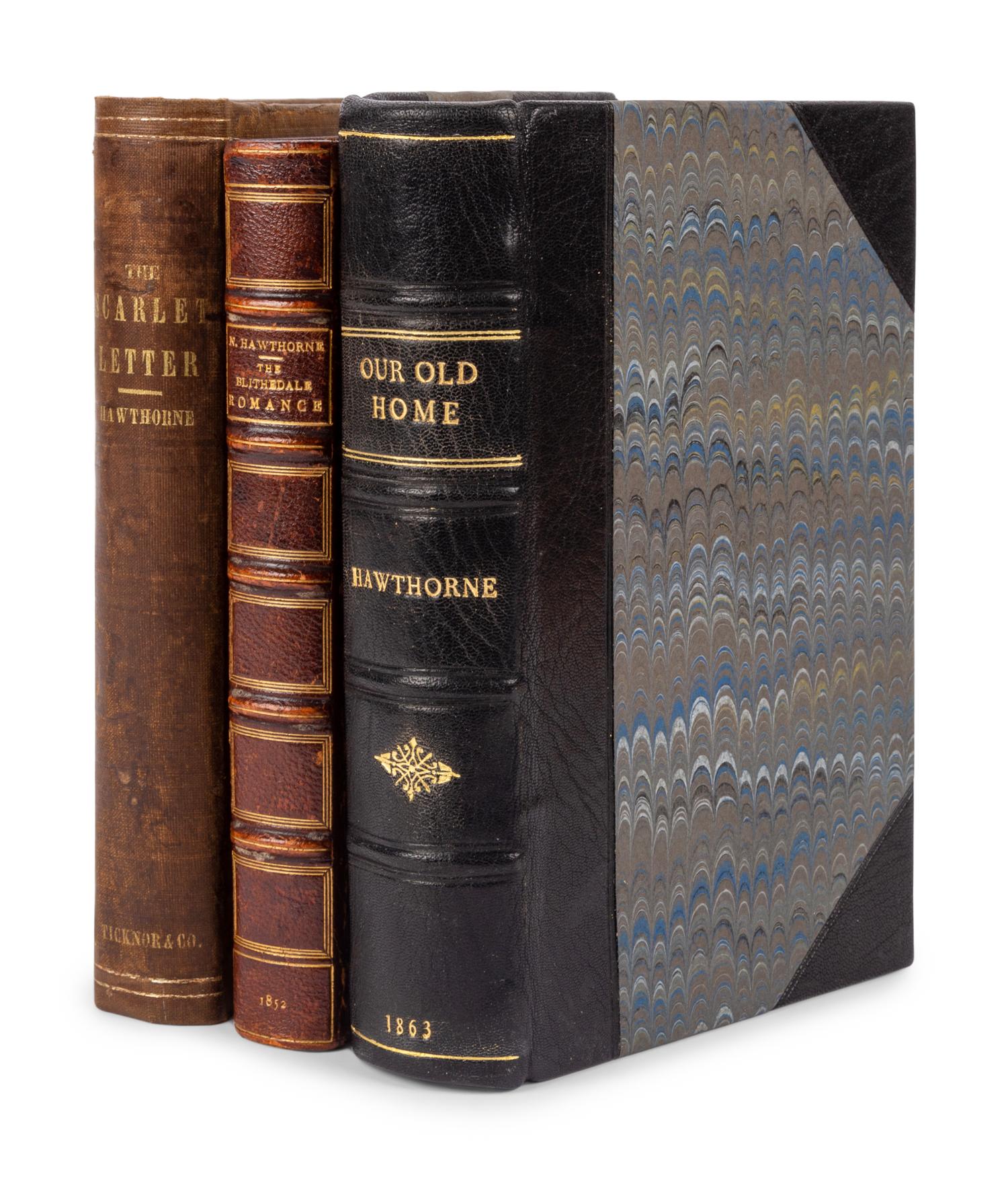 HAWTHORNE, Nathaniel (1804-1864). A group of 3 works, comprising: