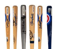 A Group of Six Chicago Baseball Hall of Fame Signed Autograph Mini Bats (Beckett Authentication Services BAS Certified),