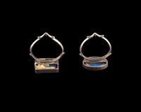 Two Western Asian Lapis Lazuli Ring Stones — Set in a silver ring