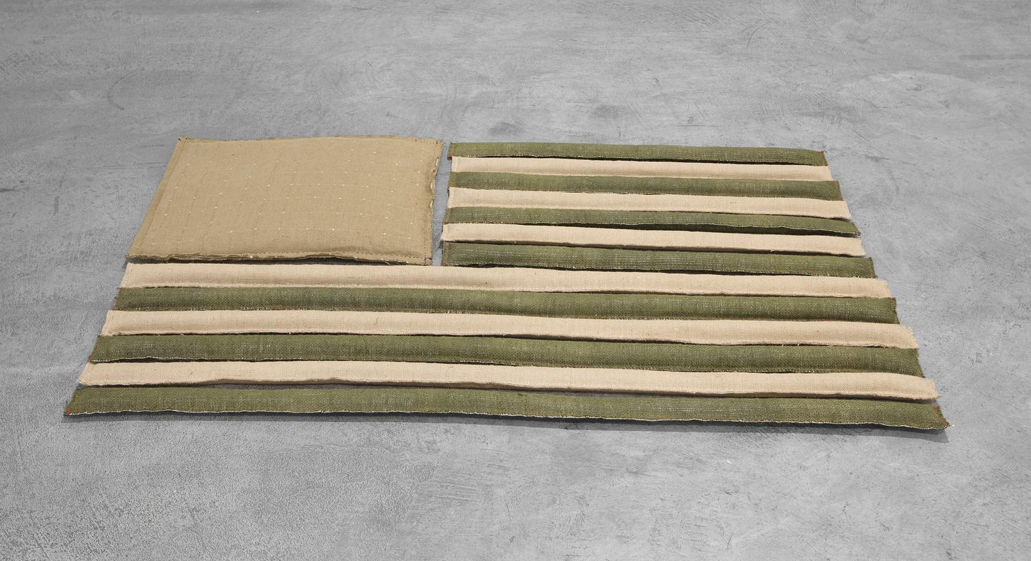 Amy O'Neill (American, b. 1971) — Deconstructing 13 Stripes and a Rectangle #6 , 2011