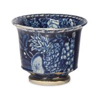 A Group of Six Staffordshire Historical Blue Table Articles