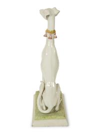 An Italian Hand Painted Ceramic Whippet — 20TH CENTURY