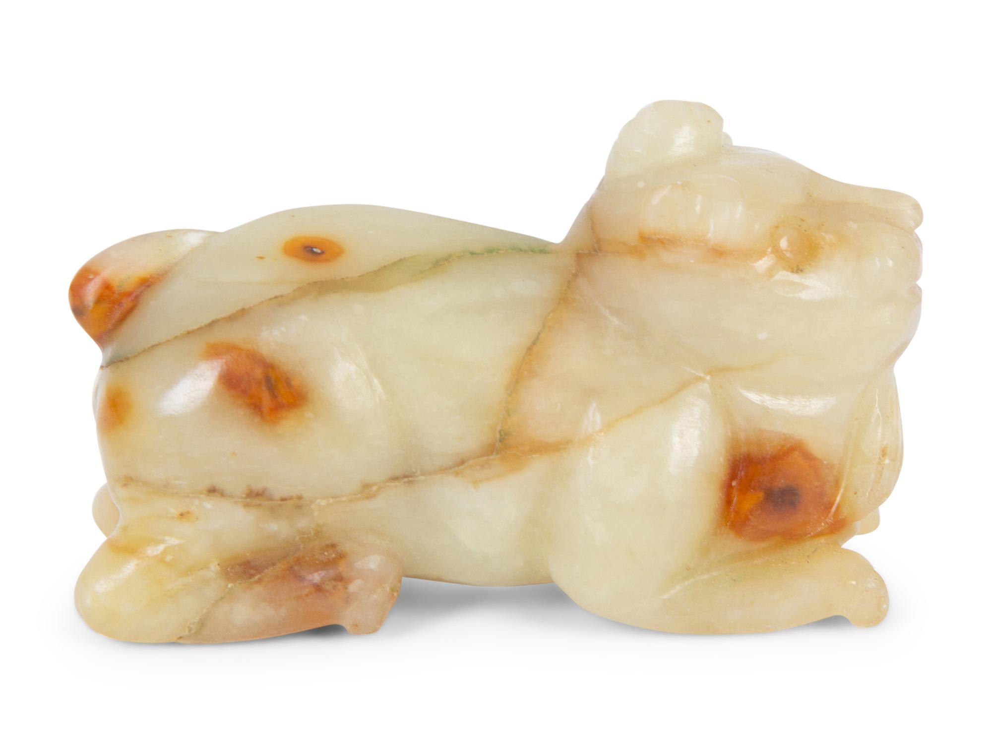 A Group of Eight Chinese Carved Hardstone Ornaments — 19TH/20TH CENTURY
