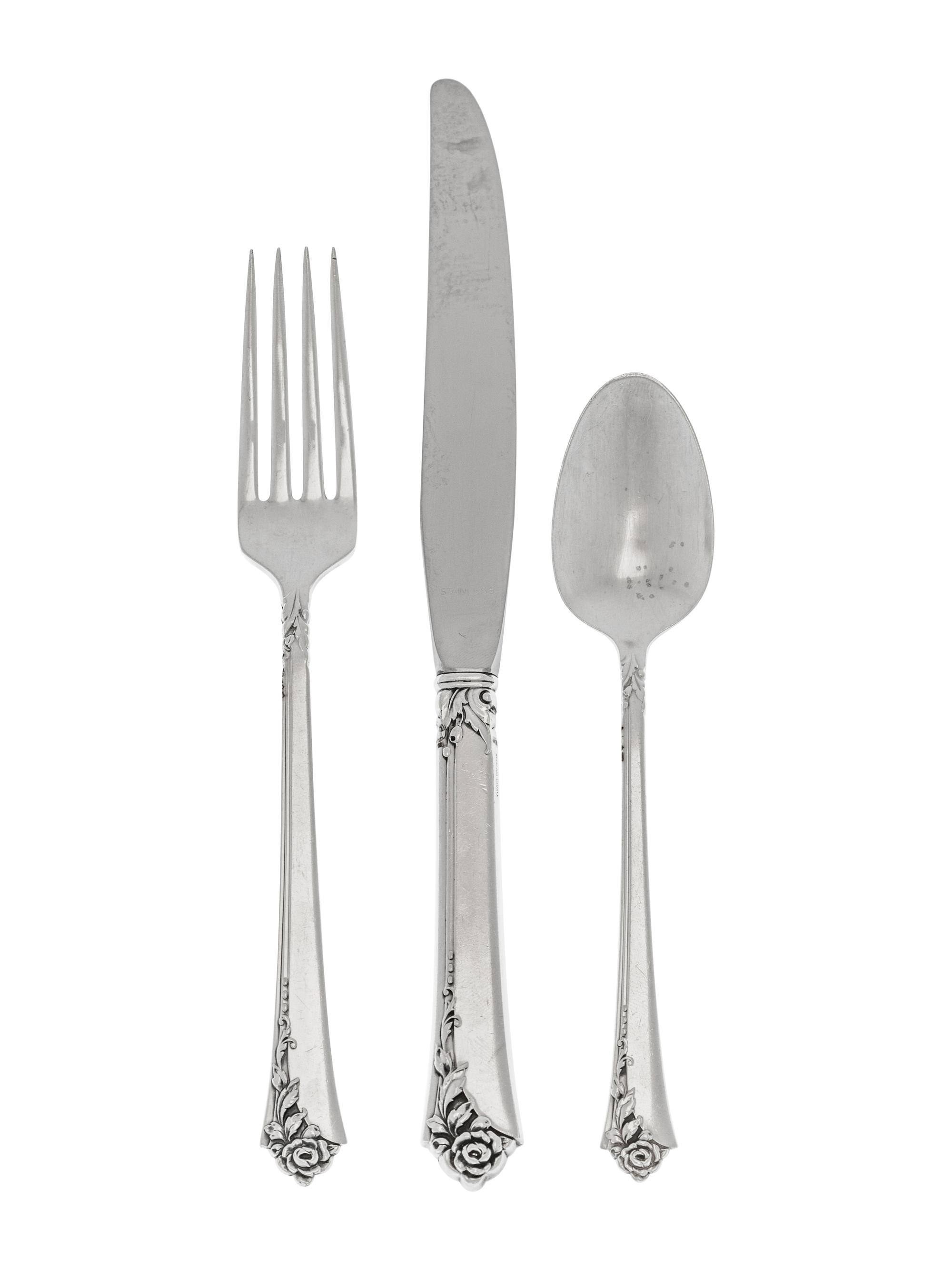 An American Silver Flatware Service
