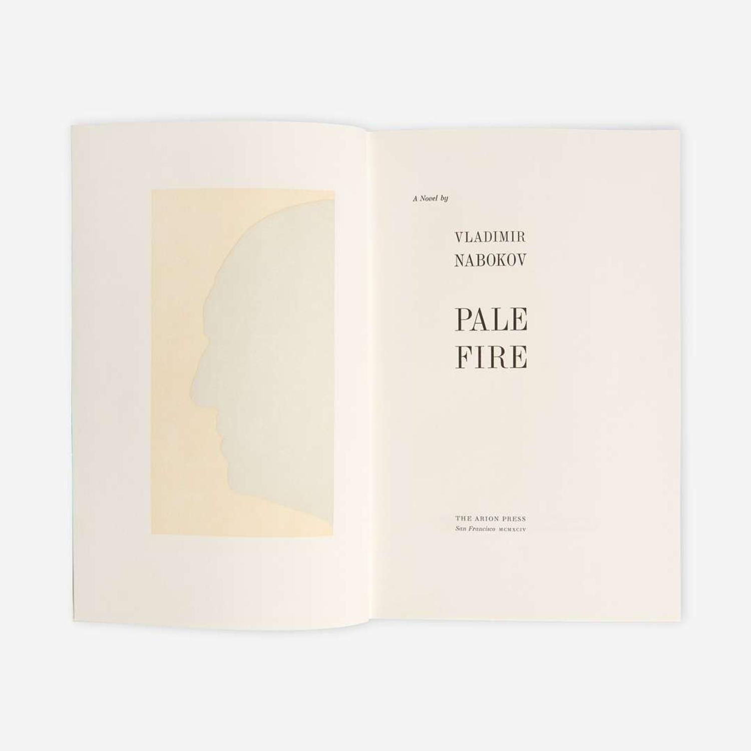 [Private Press] [Arion Press, The] Nabokov, Vladimir Pale Fire