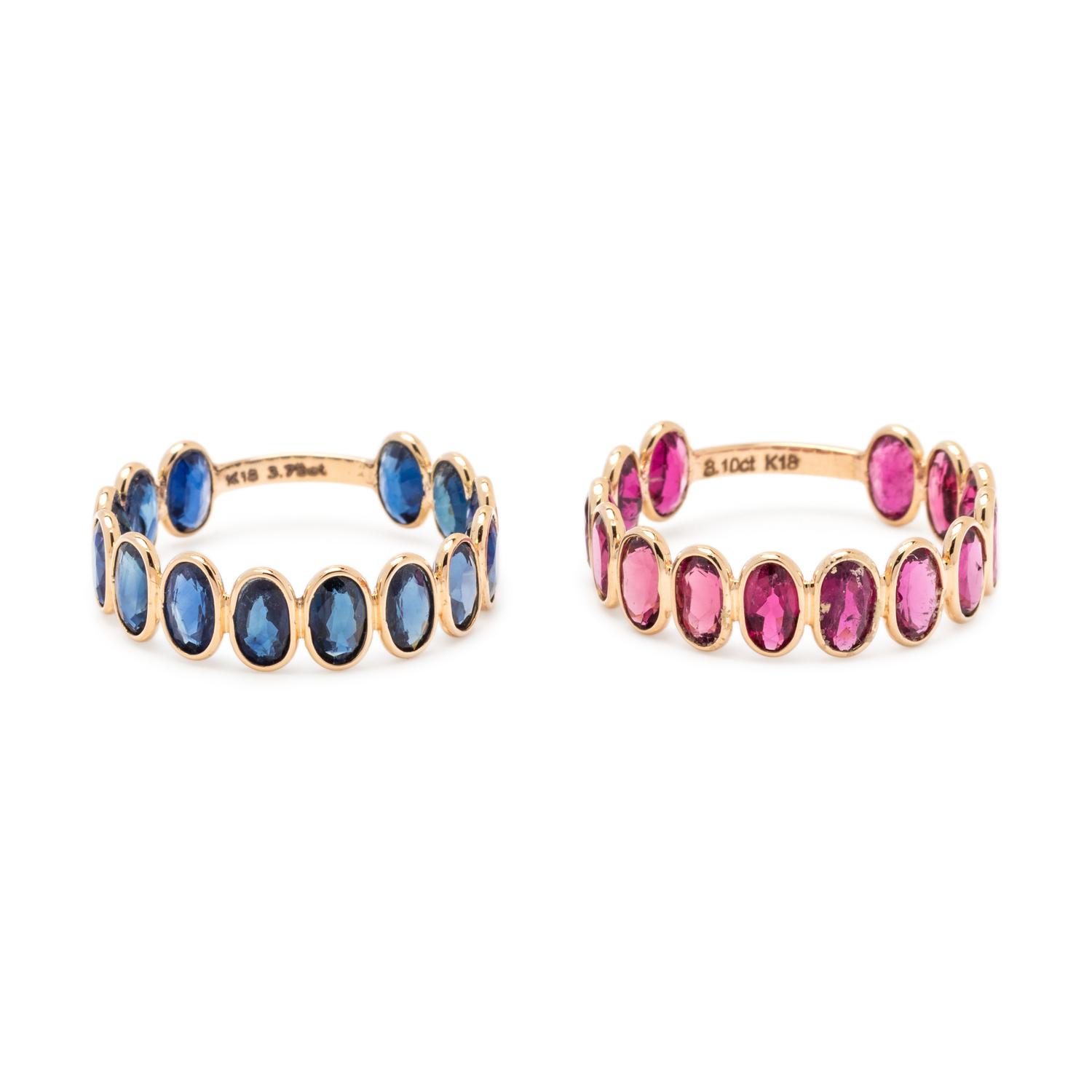 COLLECTION OF GEMSTONE RINGS