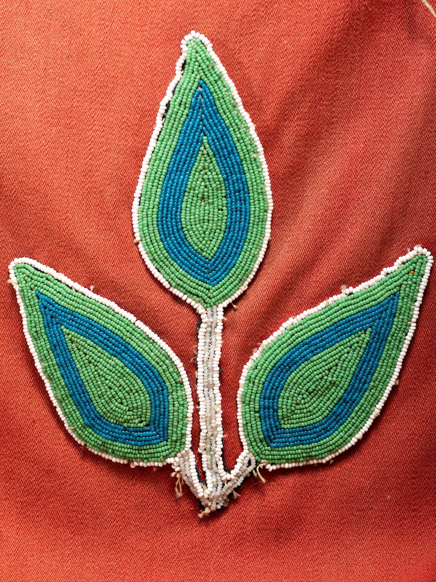 Nez Perce Child's Beaded Hide Cradle
