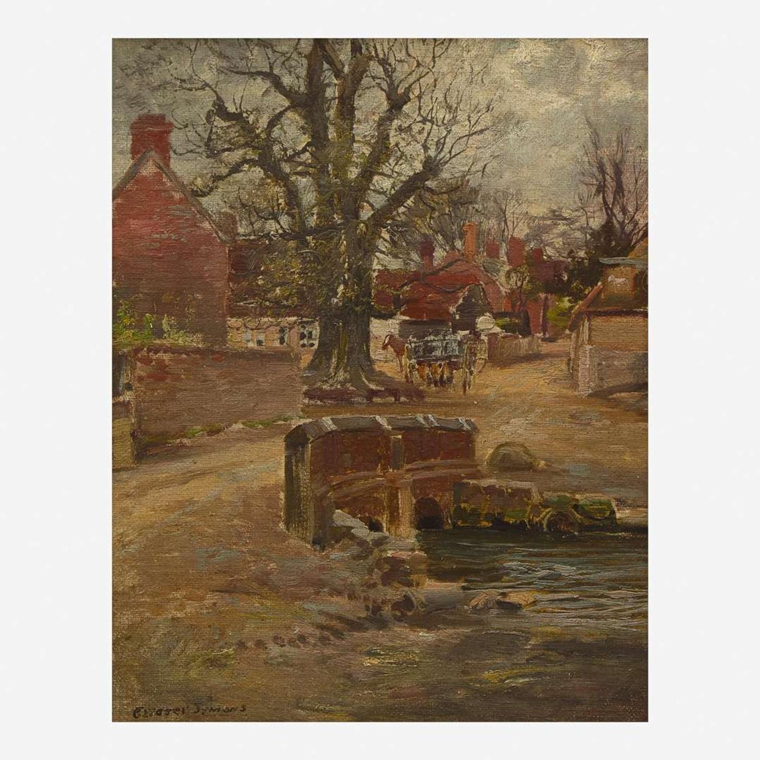 George Gardner Symons (American, 1863-1930) English Village View