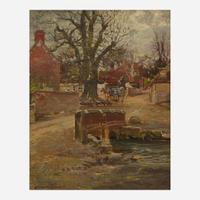 George Gardner Symons (American, 1863-1930) English Village View