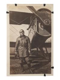 [AVIATION]. A group of 34 RPPCs & photographs of early airplanes and dirigibles.