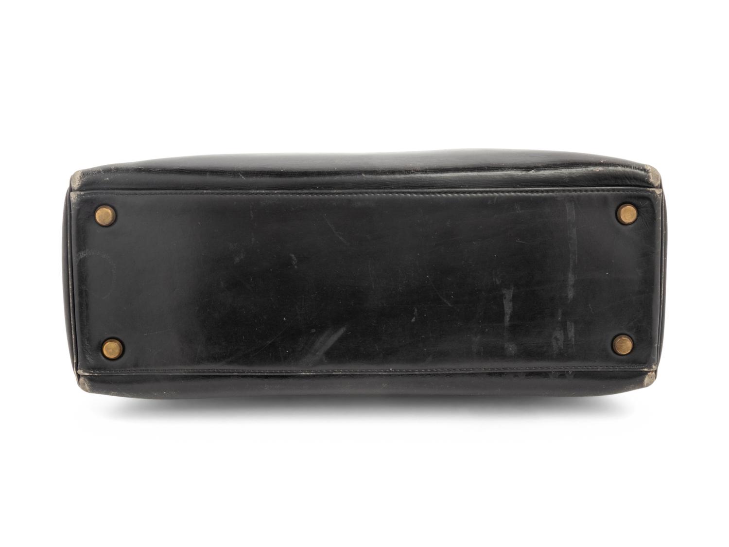 Hermès Black Leather Kelly Bag, 1970