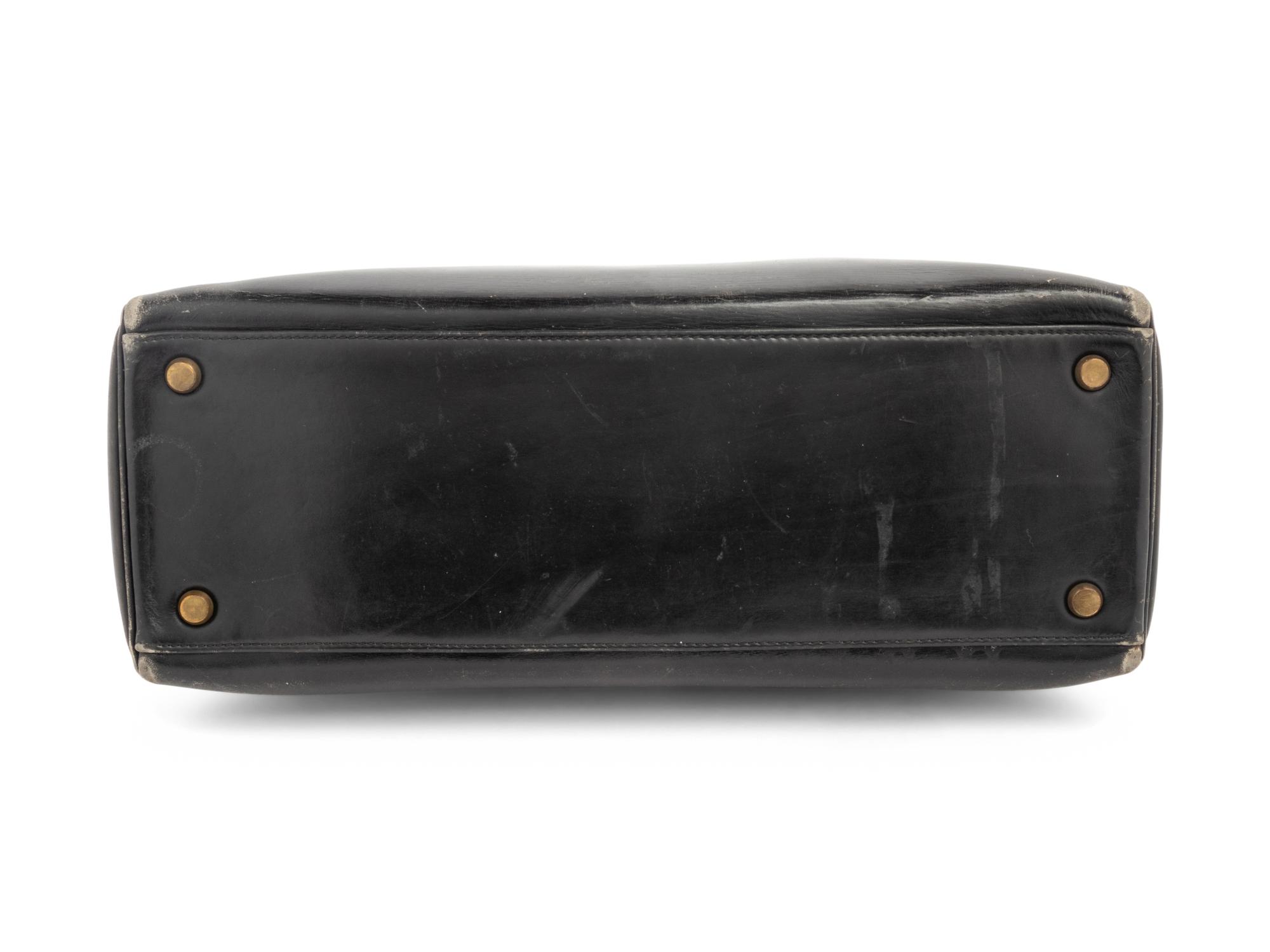 Hermès Black Leather Kelly Bag, 1970