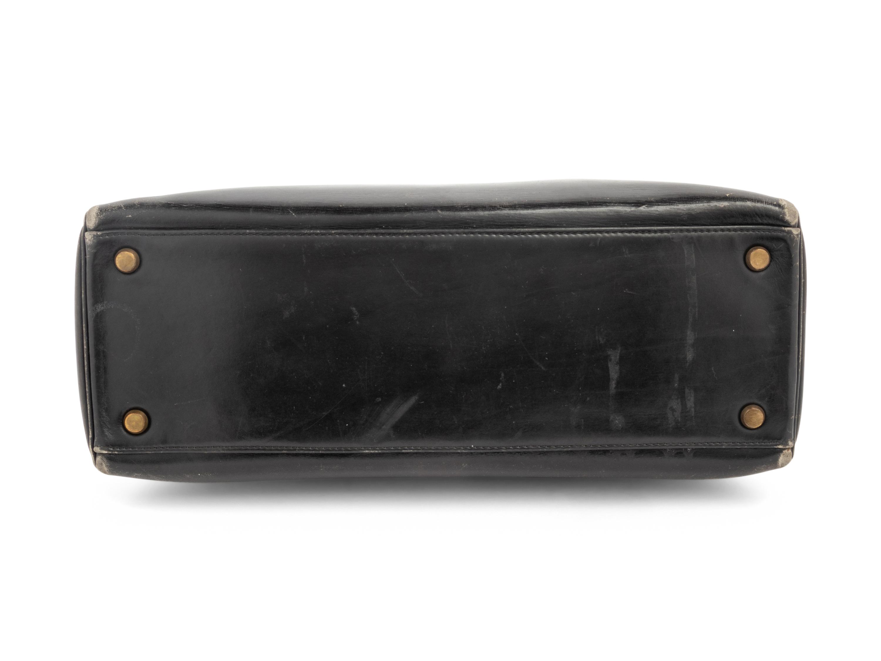 Hermès Black Leather Kelly Bag, 1970