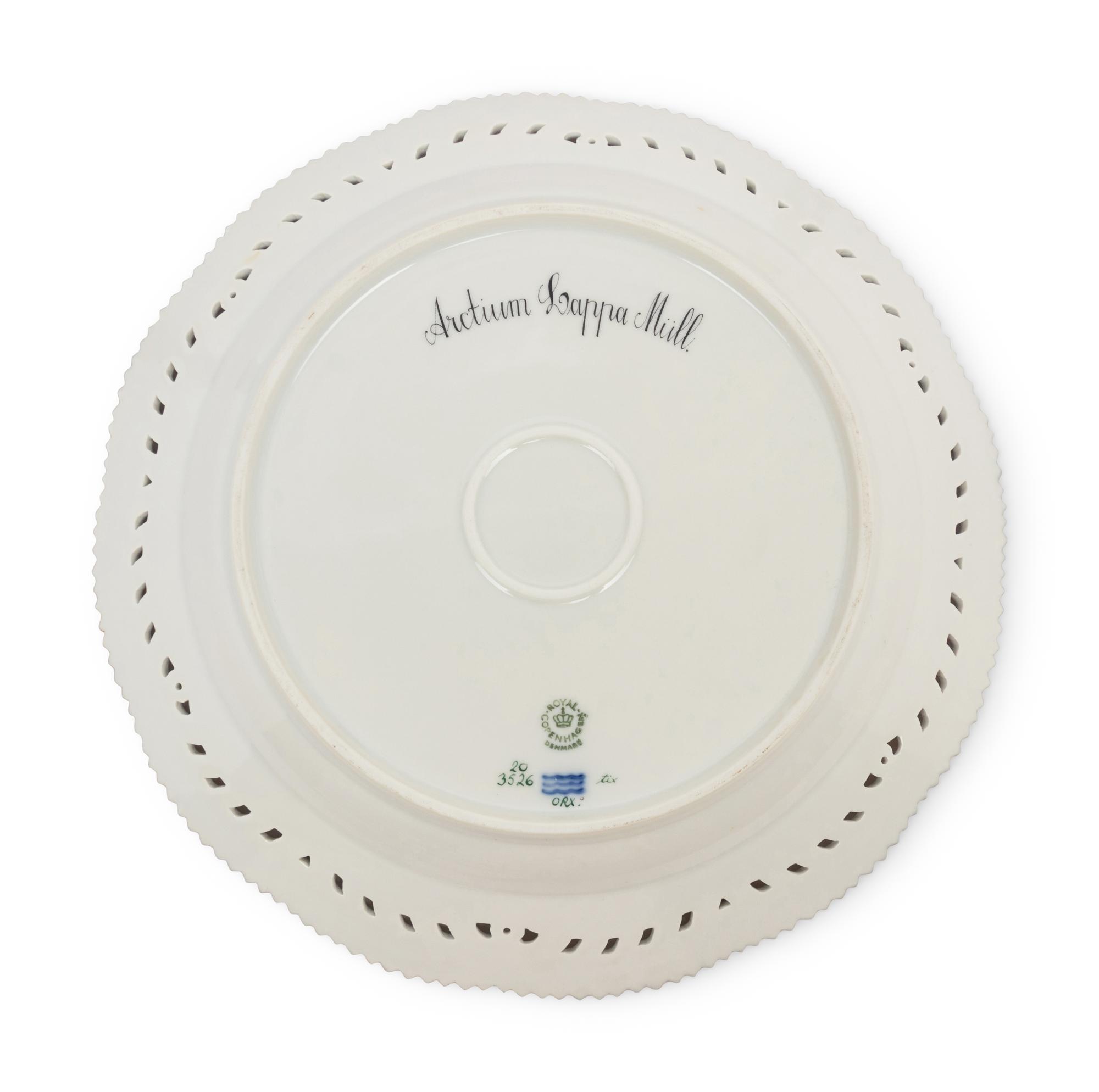 A Set of Twelve Royal Copenhagen Flora Danica Dinner Plates