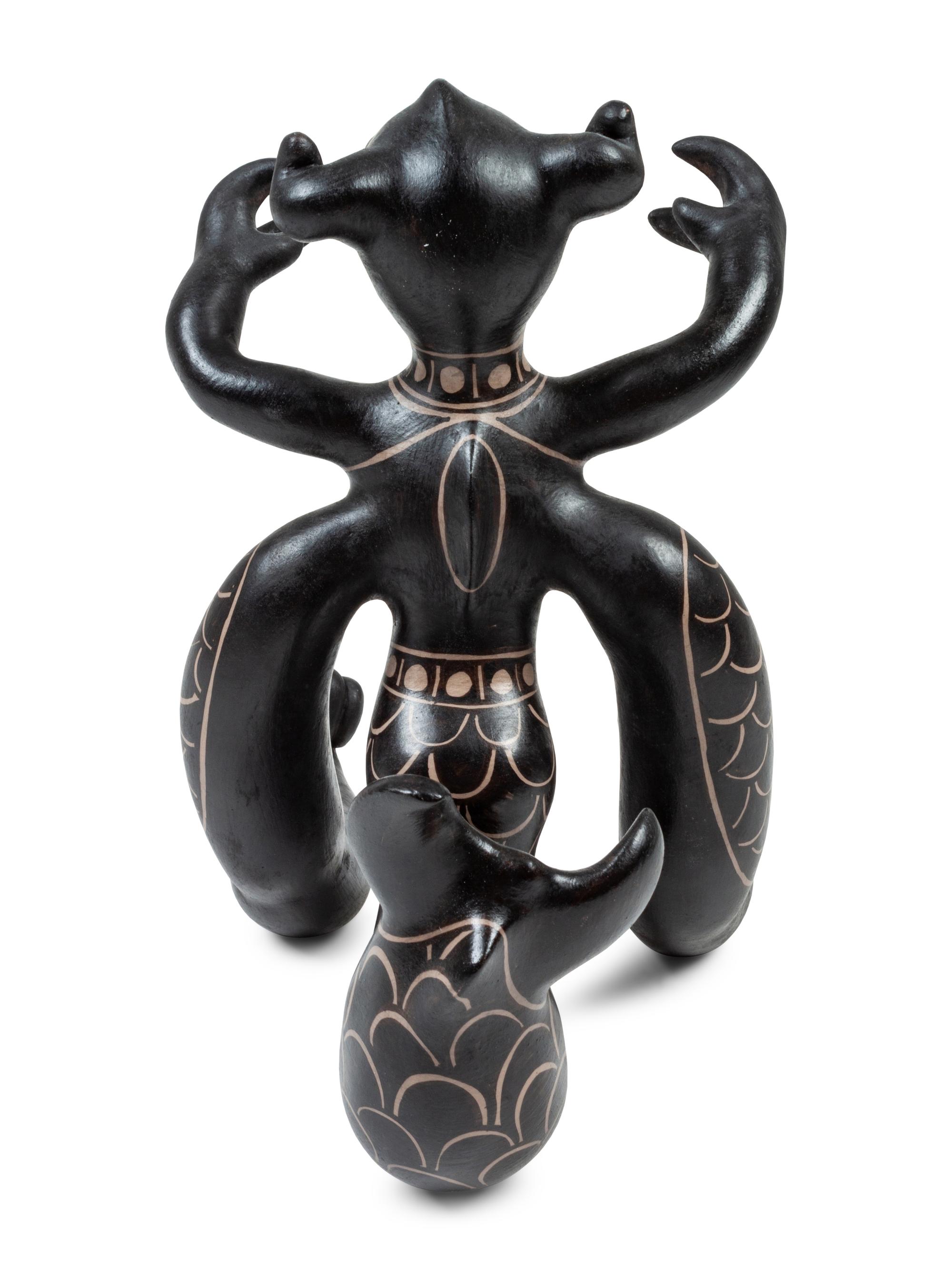 Pottery Figure, Mermaid