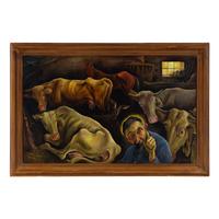 Albert Birkle (German, 1900-1986) — Francis in the Stable (Franziskus im Stall), 1927