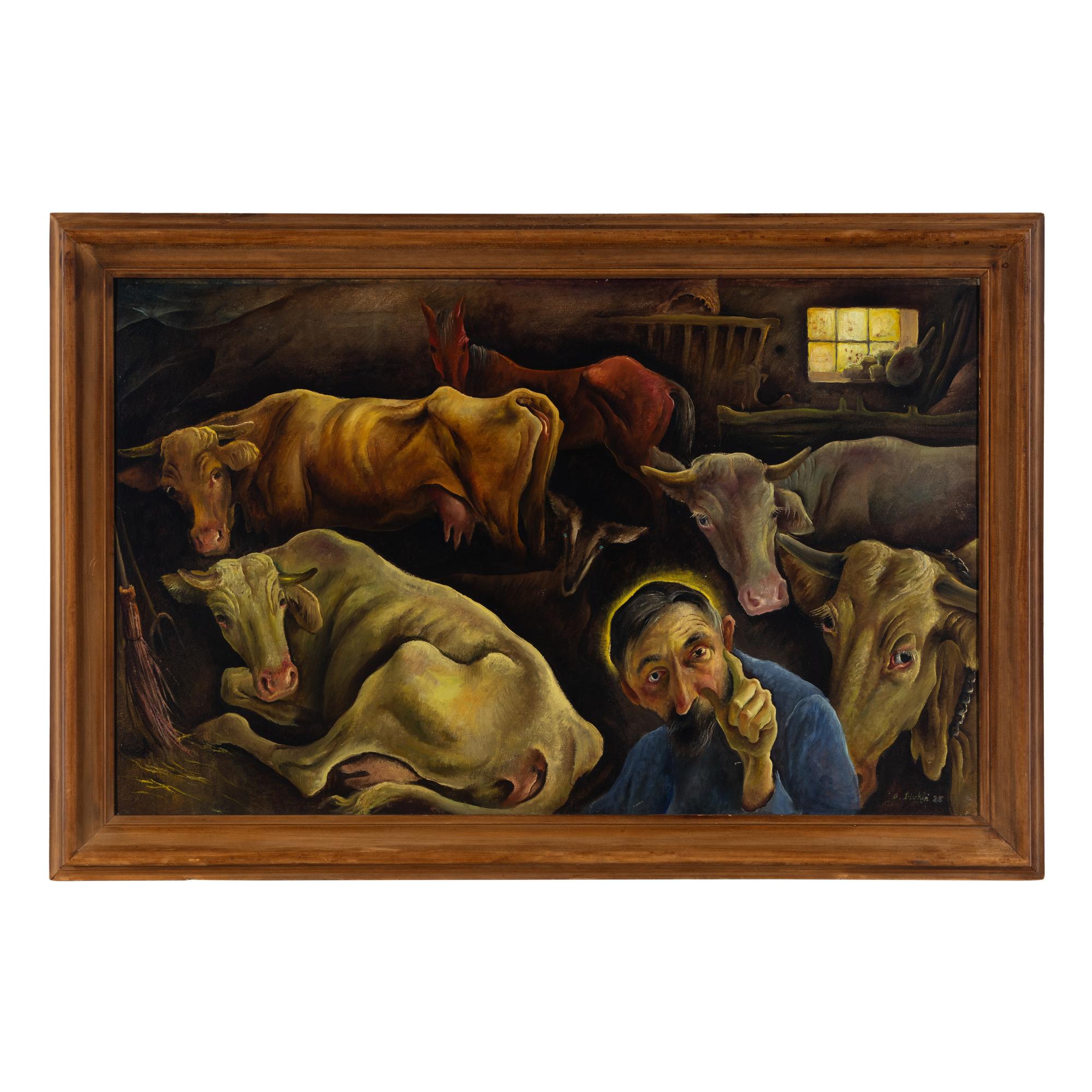 Albert Birkle (German, 1900-1986) — Francis in the Stable (Franziskus im Stall), 1927