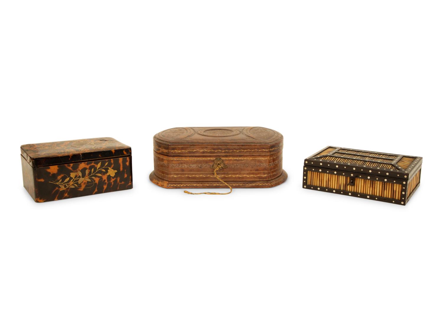 Three Table Caskets