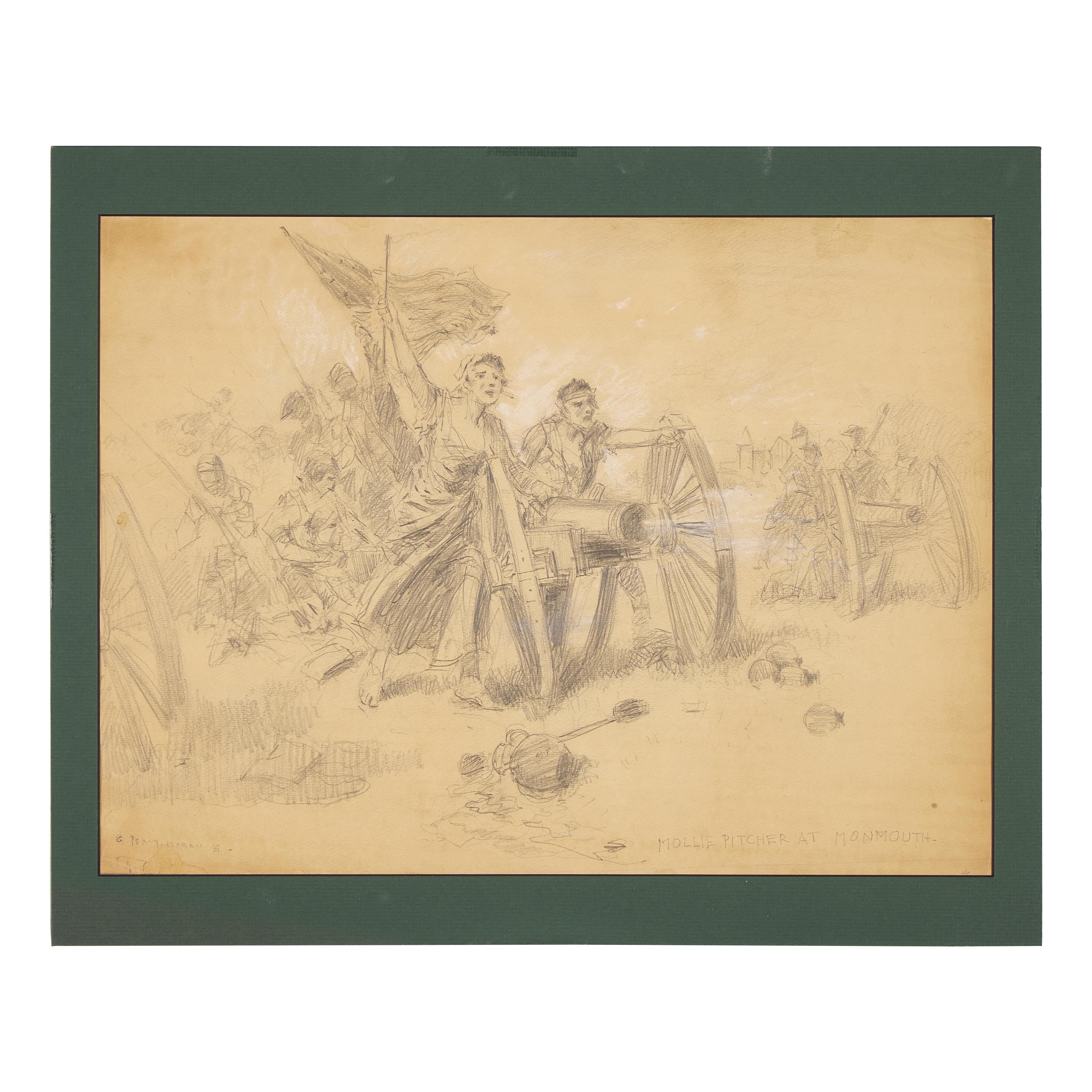 Edward Percy Moran (1862-1935) — Four Works: Studies of Early American Historical Events