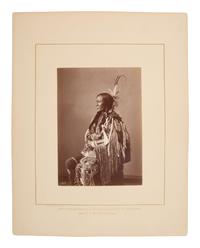 [GARDNER, Alexander (1821-1882), photographer]. Albumen photograph of Bull's Ghost, Lower Yanktonai. [Washington, DC, 1872].