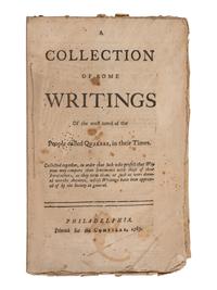 [QUAKERS]. A group of 7 tracts, comprising: