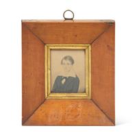 Irish School 19th Century, A Portrait Miniature of a Boy