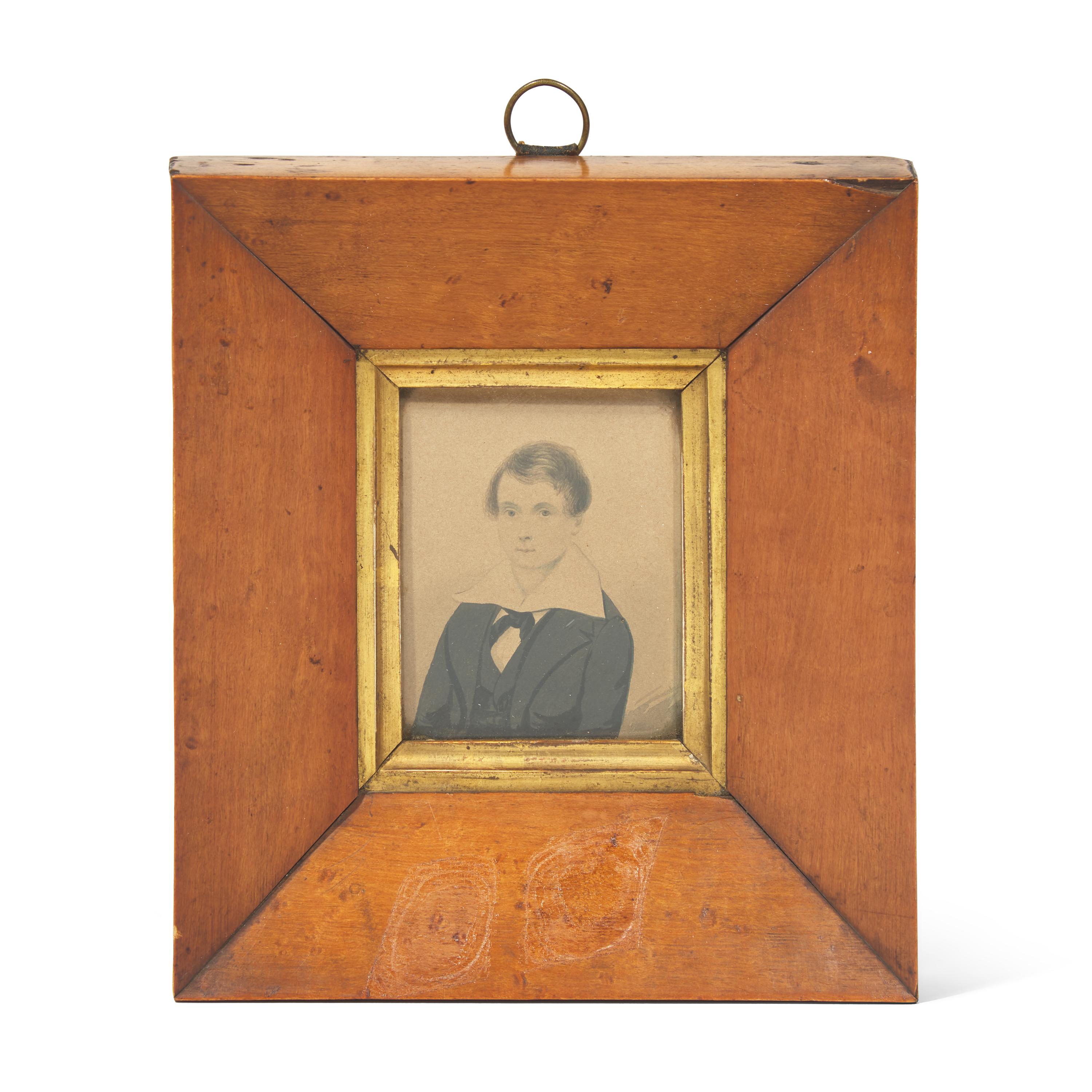 Irish School 19th Century, A Portrait Miniature of a Boy