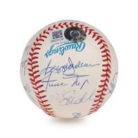 A 500 Home Run Club Signed Autograph Baseball - 10 Signatures (Beckett Authentication Services Letter),