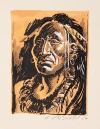 Two Etchings: Untitled Portrait I and Untitled Portrait II , Artist's Proof
