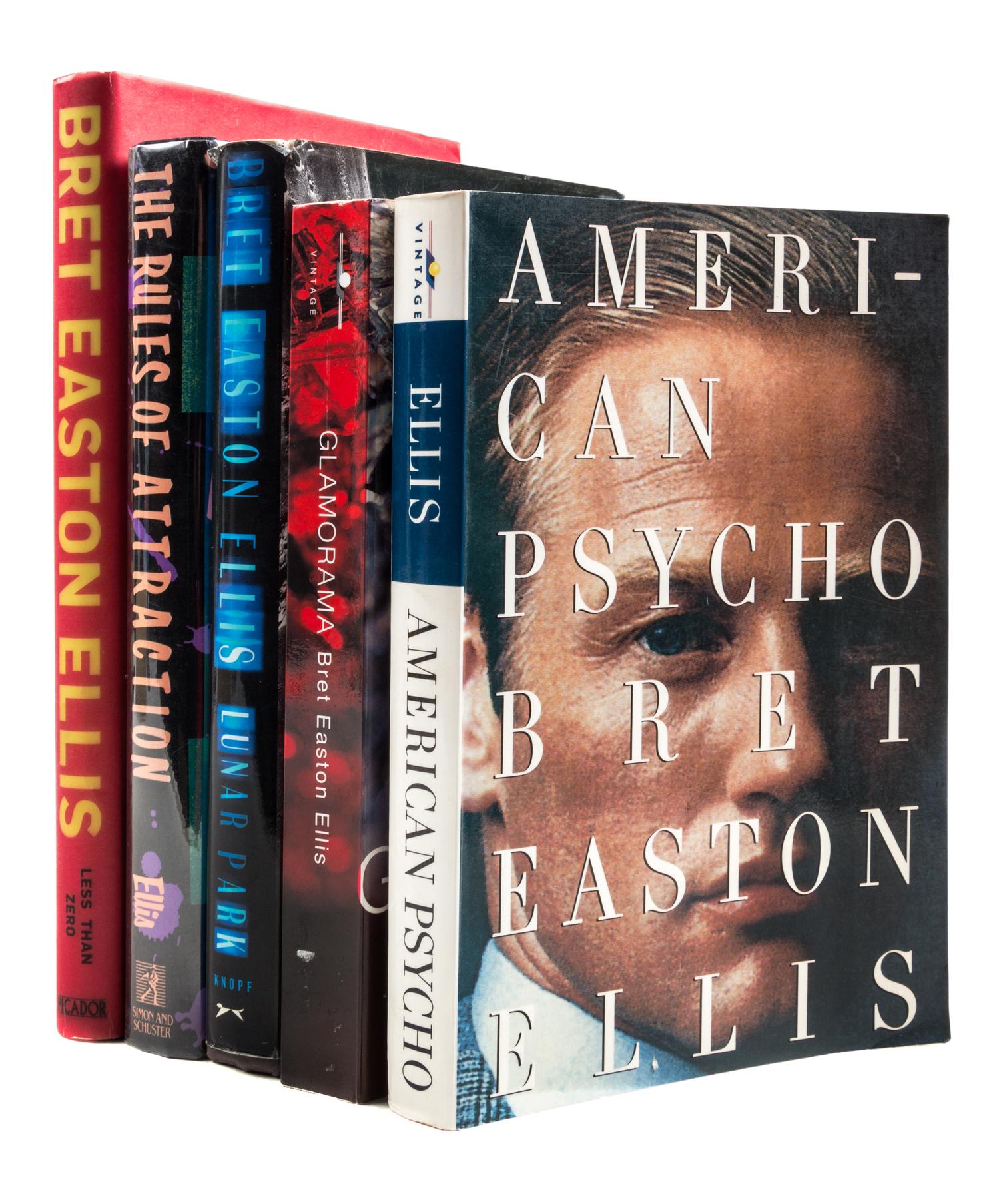 EASTON ELLIS, BRETT. A group of five books, three first editions, inscribed and signed.