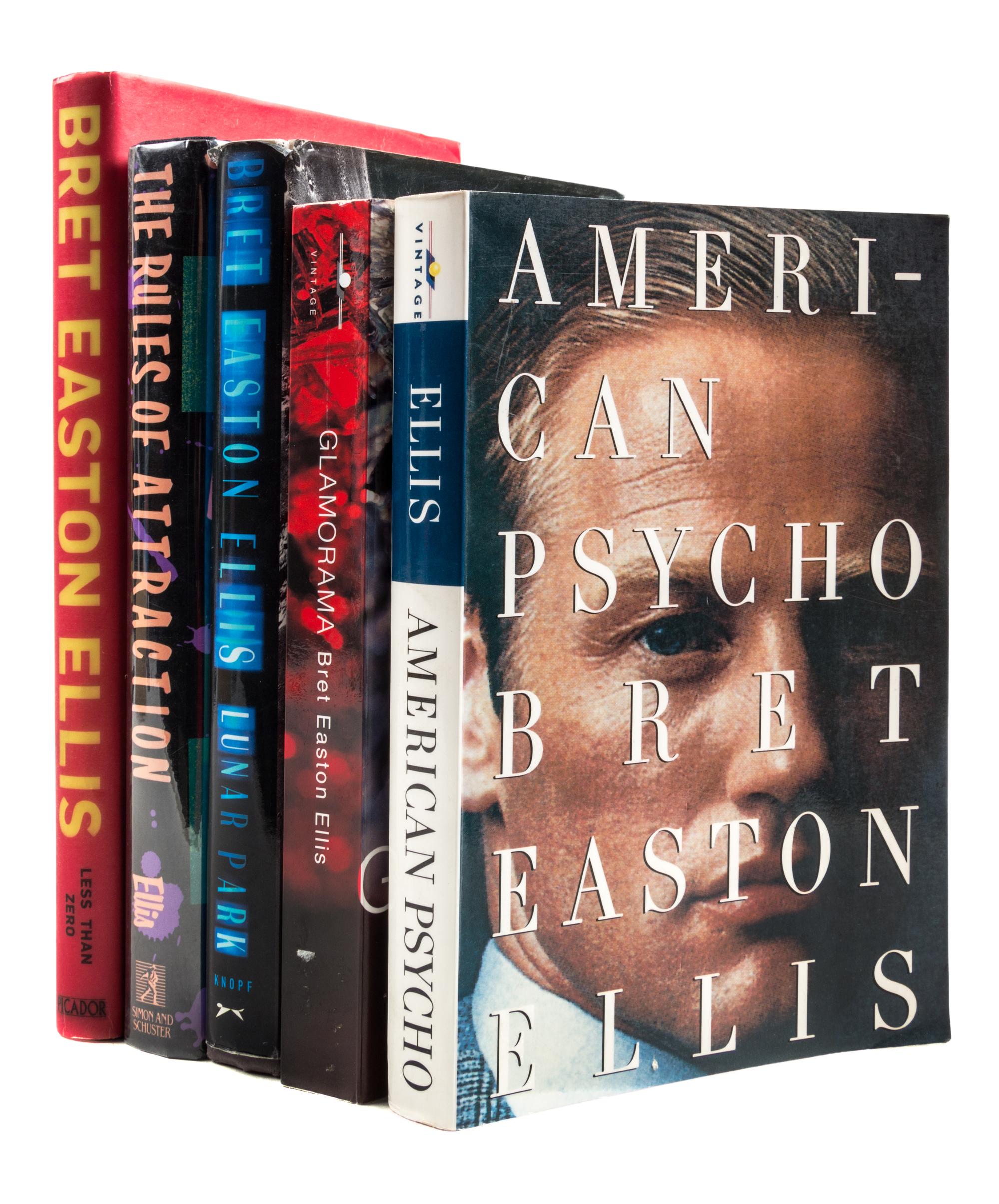 EASTON ELLIS, BRETT. A group of five books, three first editions, inscribed and signed.