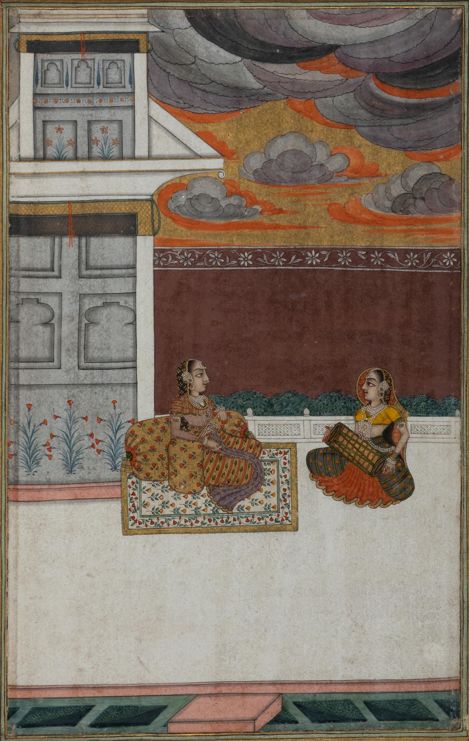Four Indian Miniature Watercolors