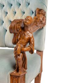 A Venetian Baroque Style Carved Armchair