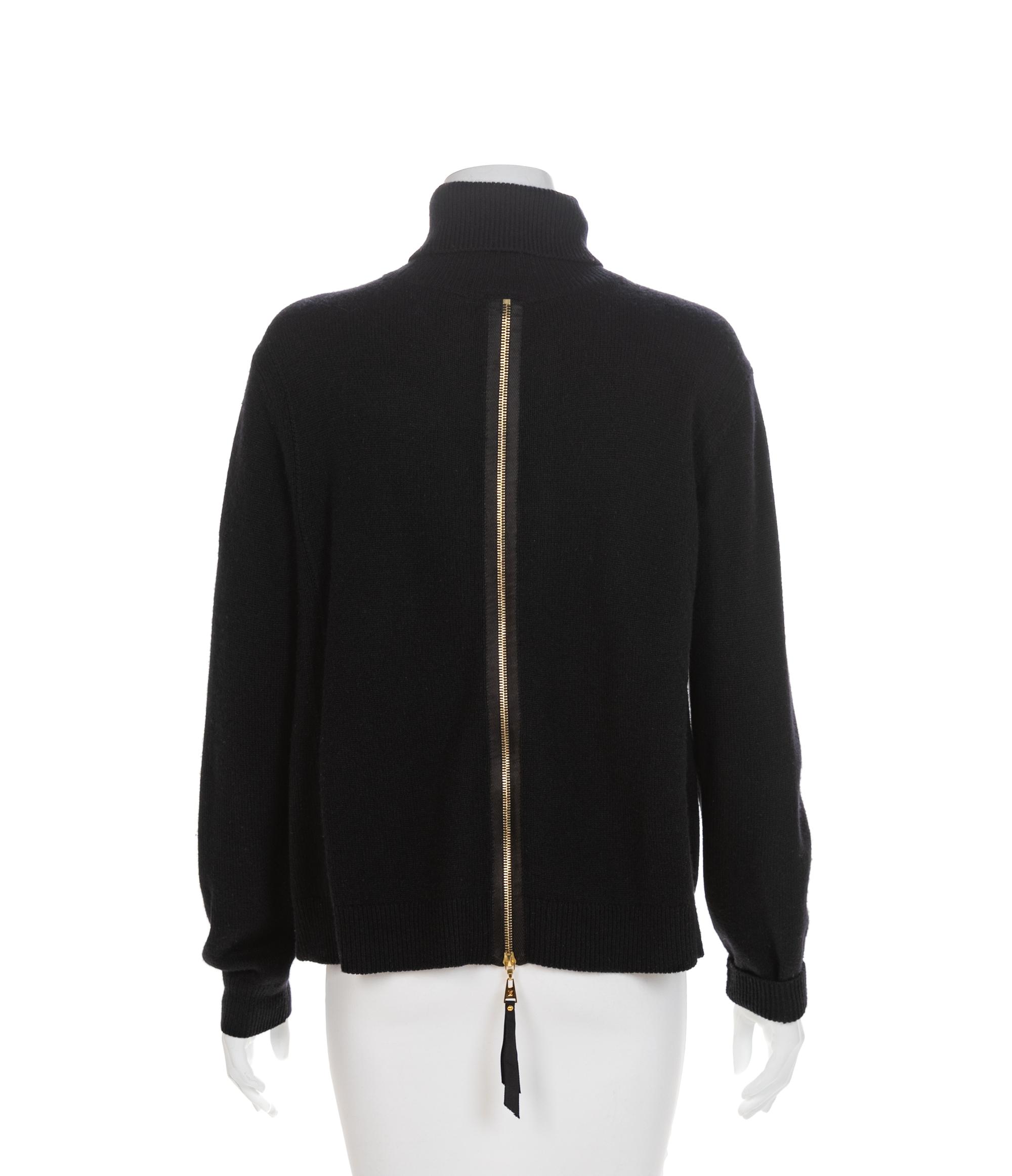 Louis Vuitton Black Sweater, 1980-90s Size label: Large