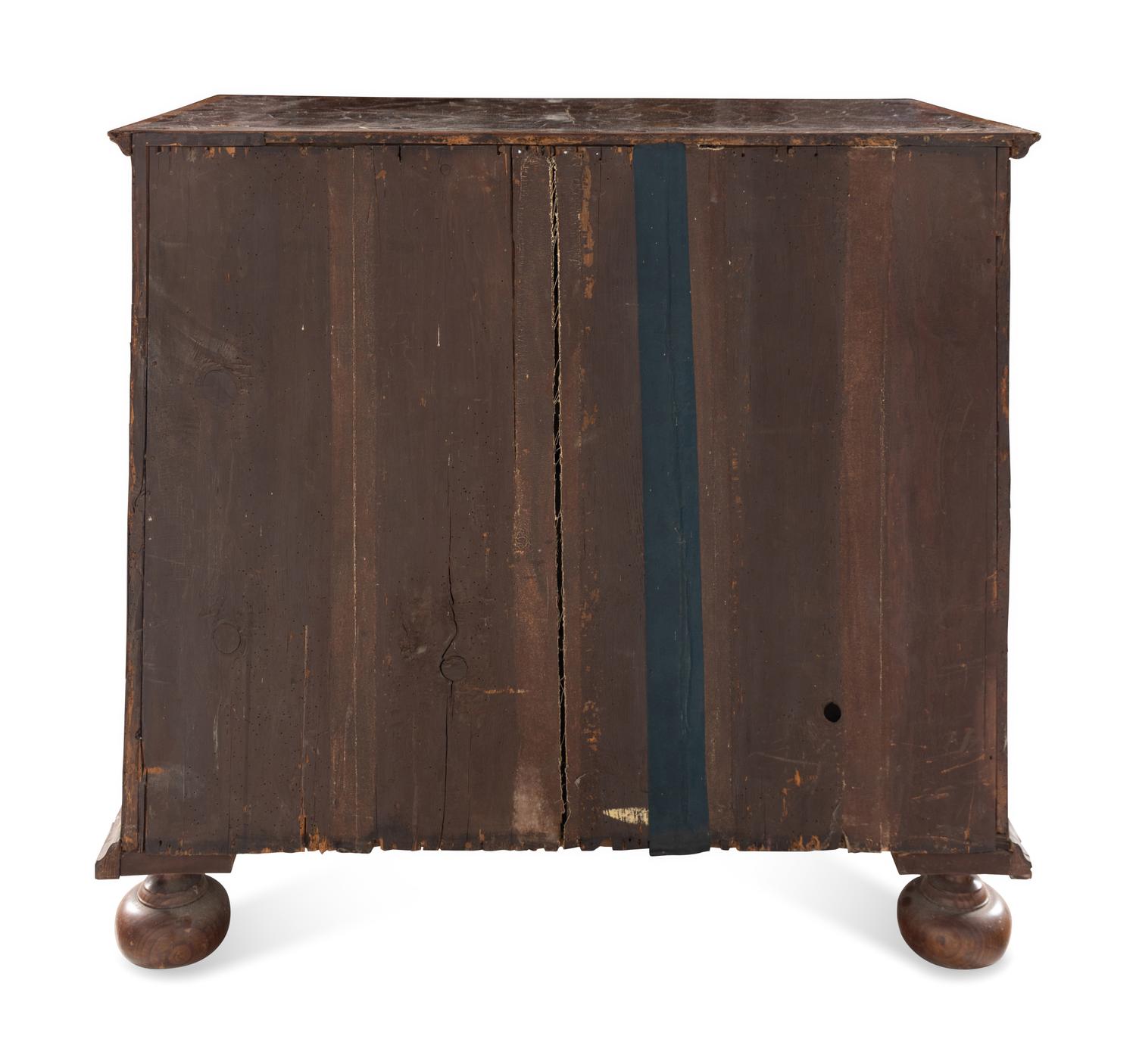 A William and Mary Oyster Veneered Chest of Drawers