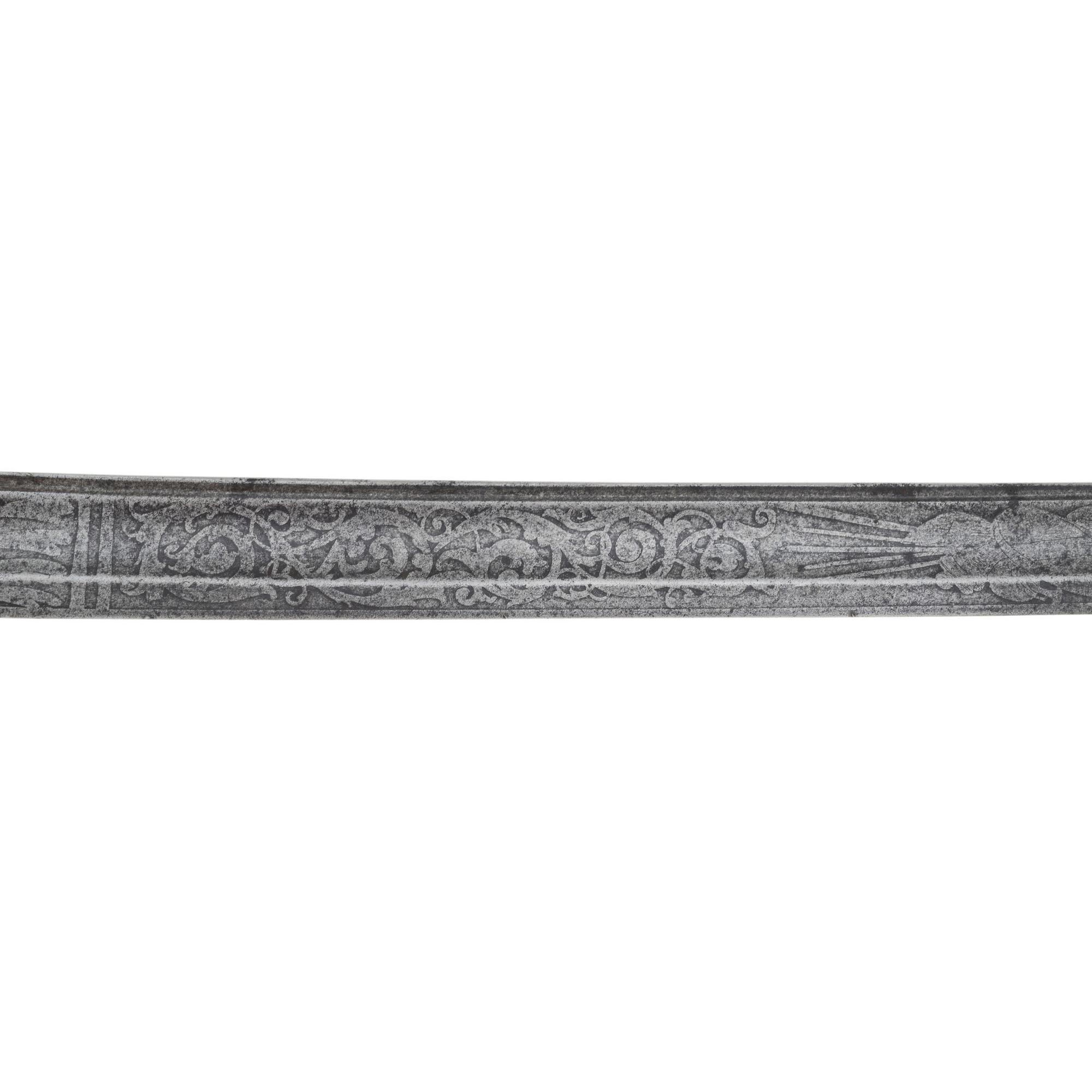 Non-Regulation Import Staff & Field Officers Sword of Capt. Albert Foster - 25th Mass Infantry