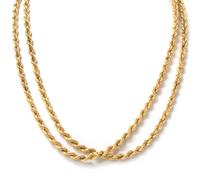 An 18 Karat Yellow Gold Rope Chain Necklace. 10.20 dwts.