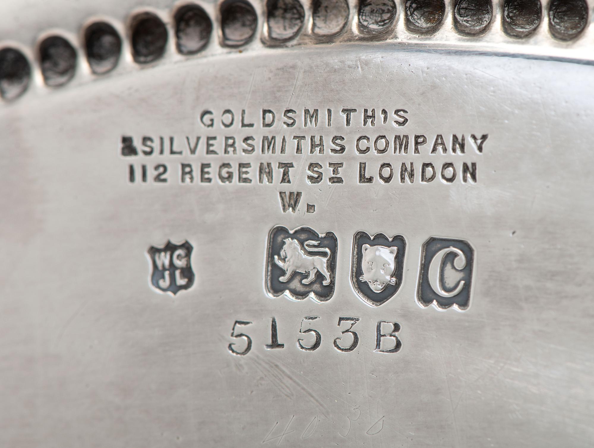 An Edwardian Armorial Engraved Silver Salver