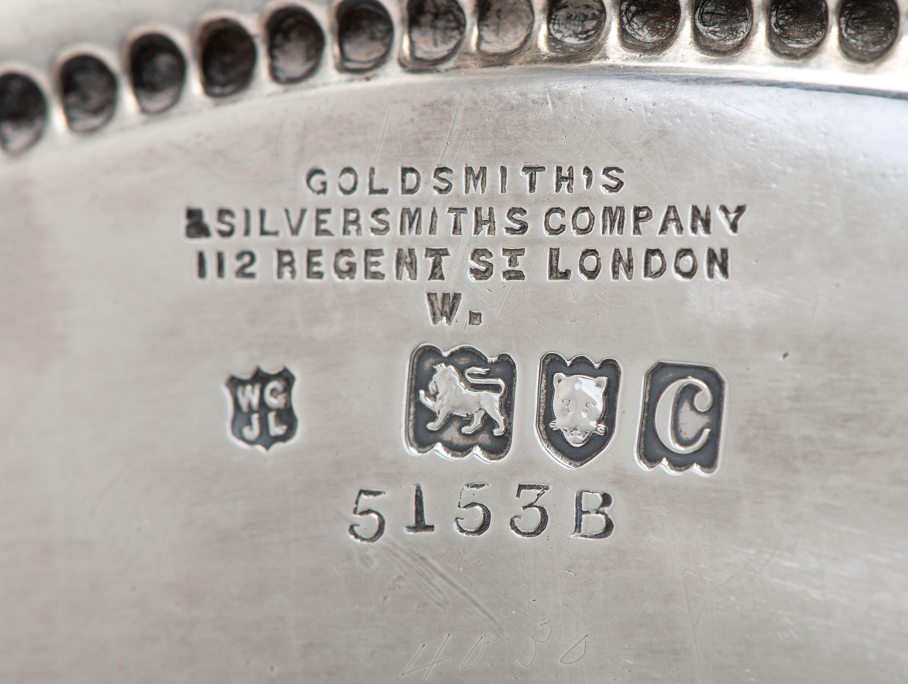 An Edwardian Armorial Engraved Silver Salver