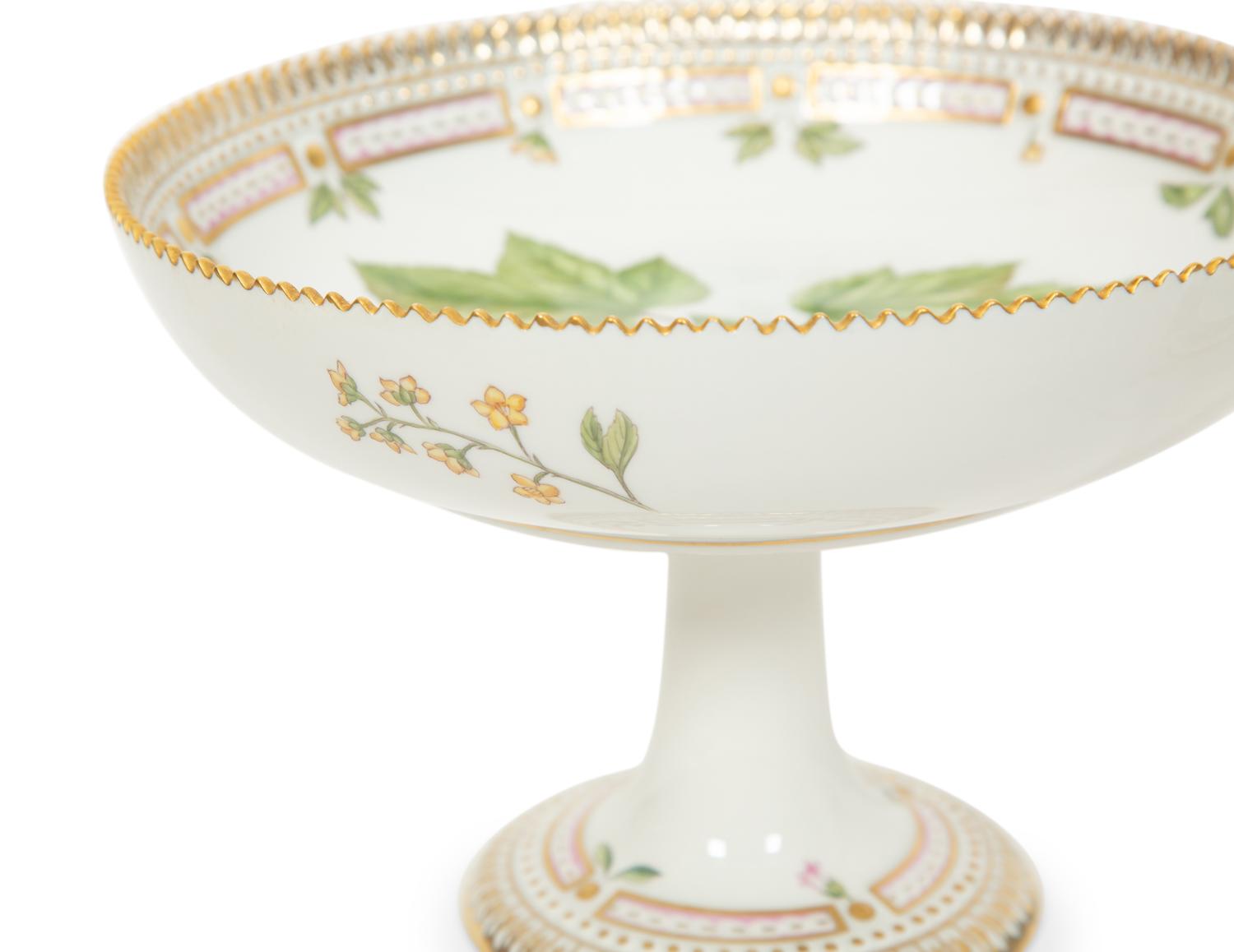 Two Royal Copenhagen Flora Danica Porcelain Table Articles