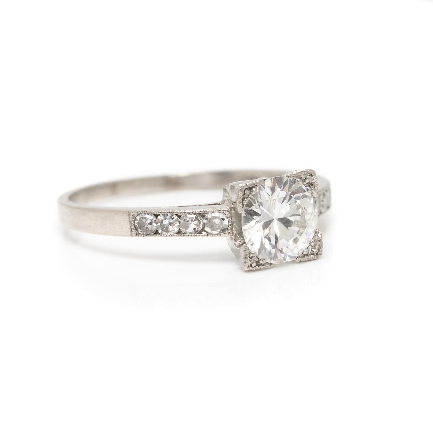 PLATINUM AND DIAMOND RING