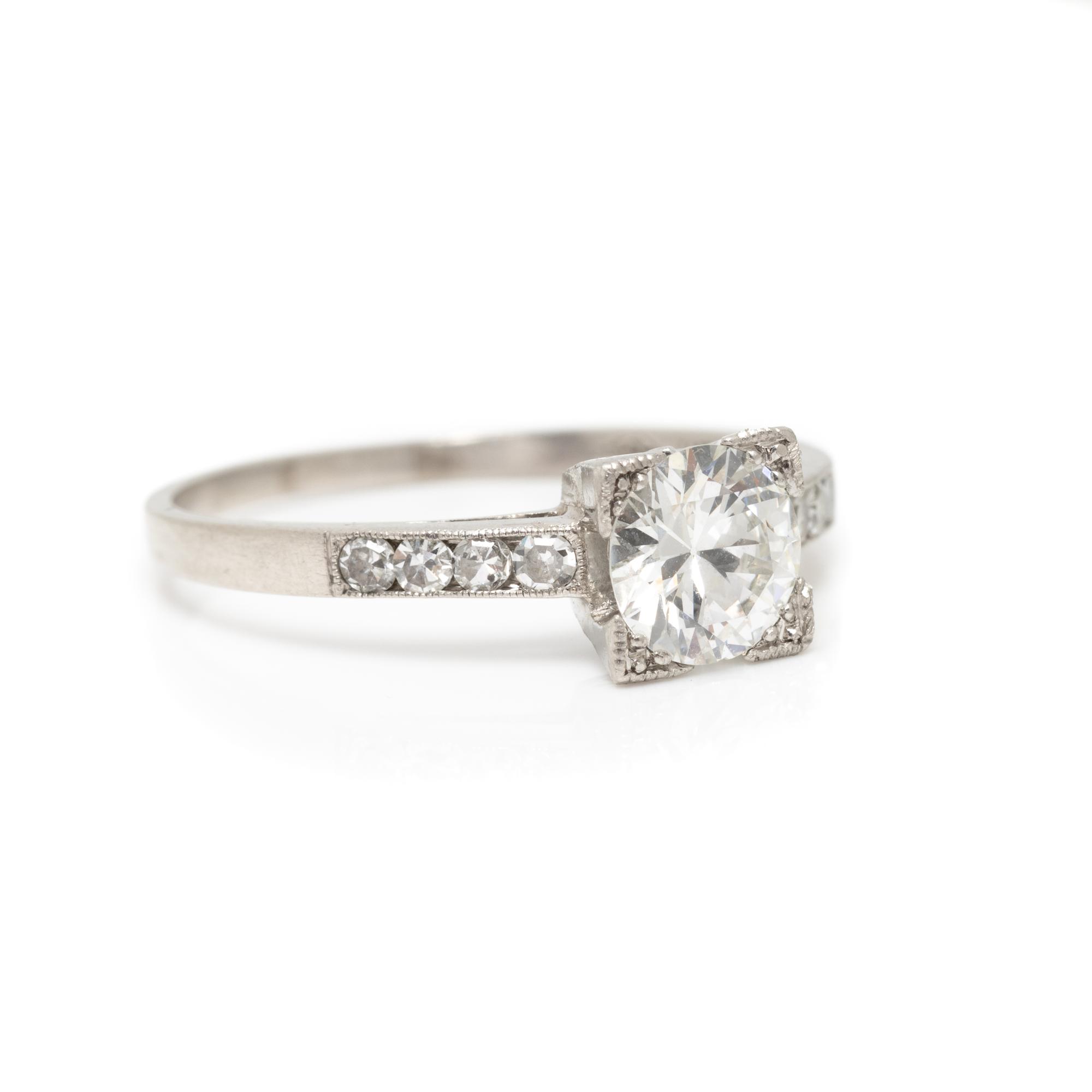 PLATINUM AND DIAMOND RING