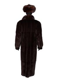 Revillon, Reversible Sheared Mink Coat & Headband