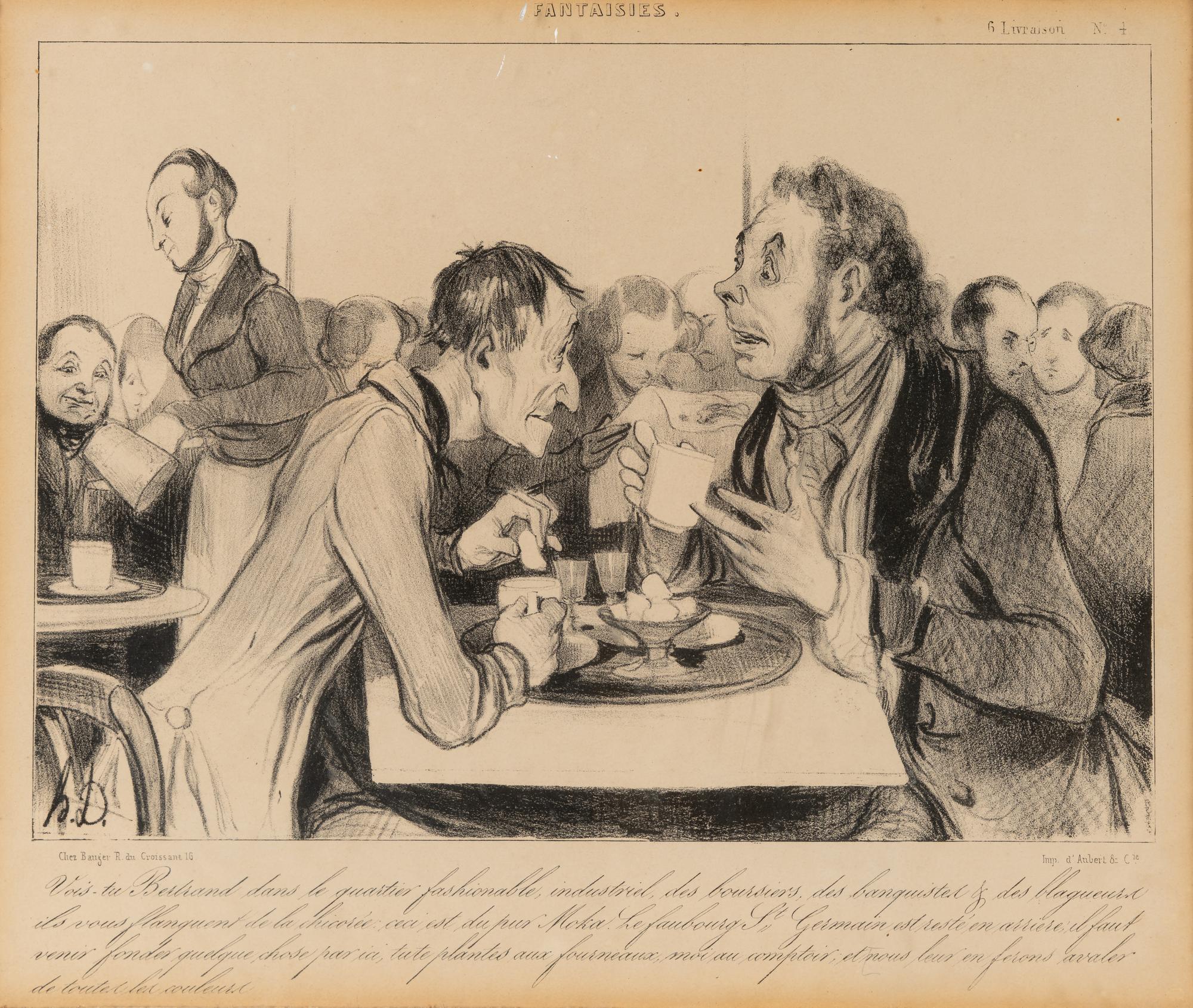 Les Banqueteurs and Fantaisies (a pair of prints)