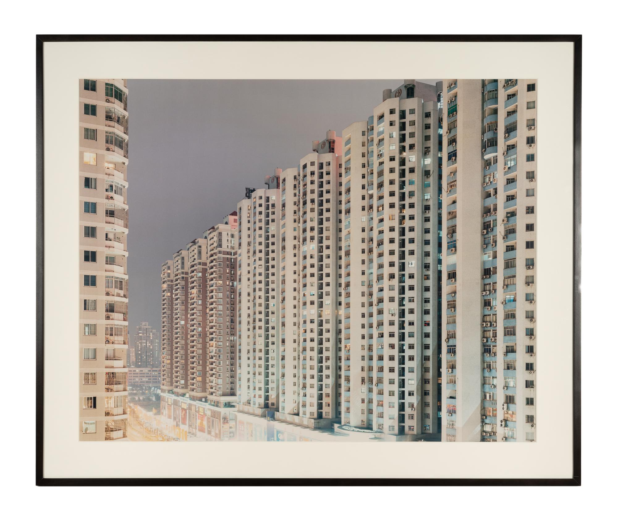 Peter Bialobrzeski (born 1961) Shenzen (gray sky, buildings on diatonal), from the series "Neon Tigers", 2001