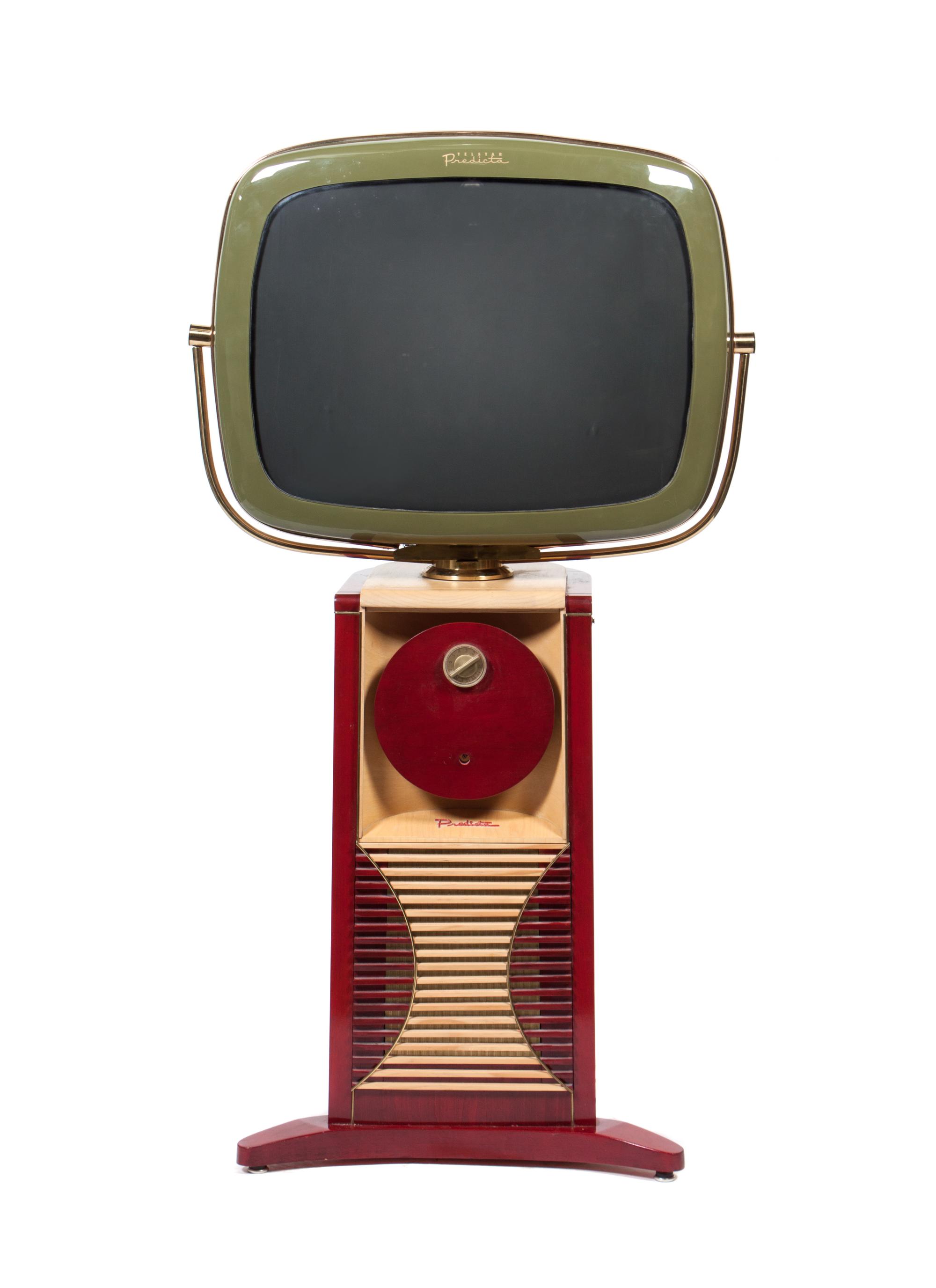 A Predicta Corona Model Color Television Height 49 1/2 inches. — TELSTAR ELECTRONICS, MILWAUKEE, WI