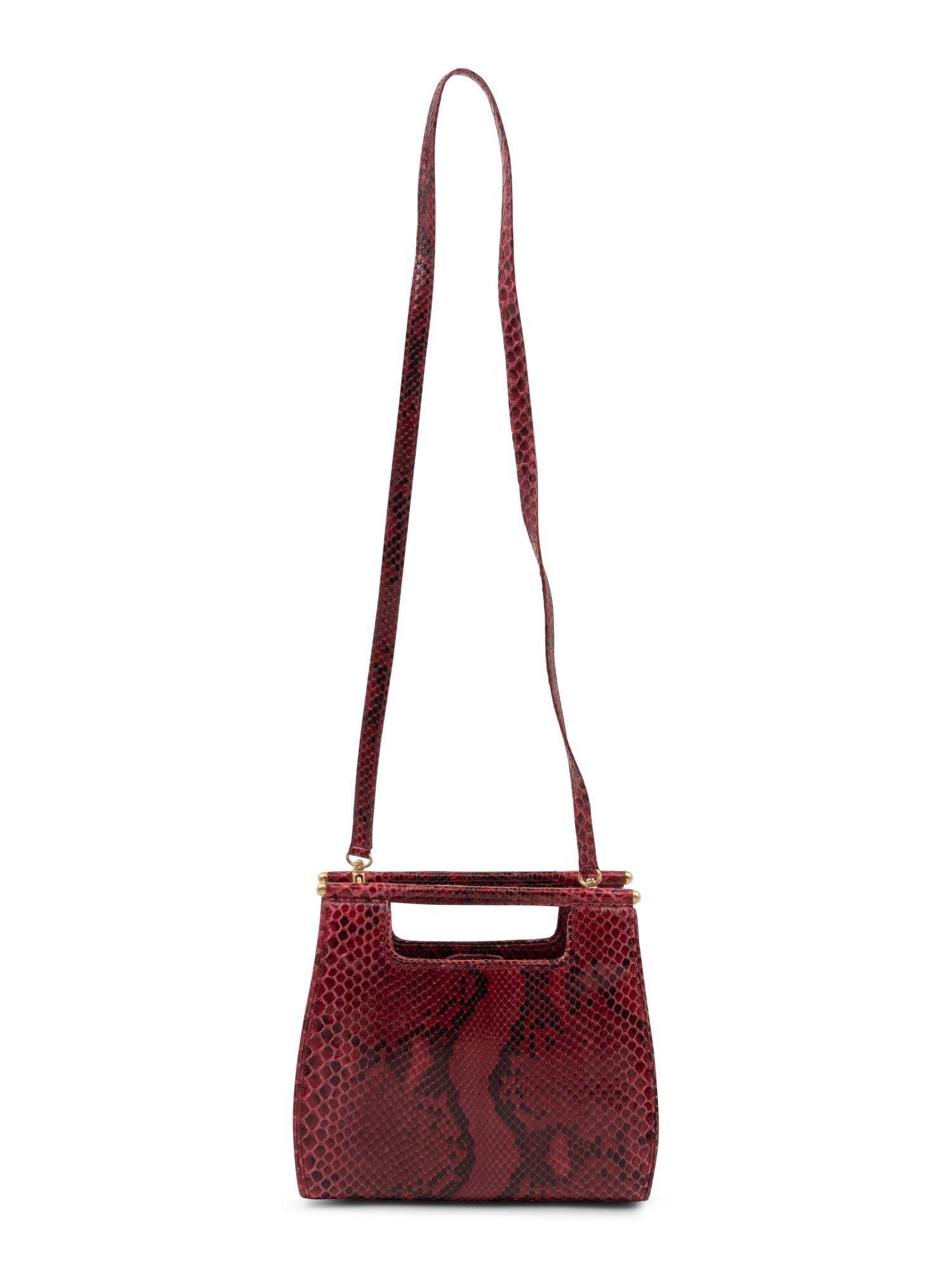 Kieselstein-Cord Magenta Snakeskin Bag, 1993